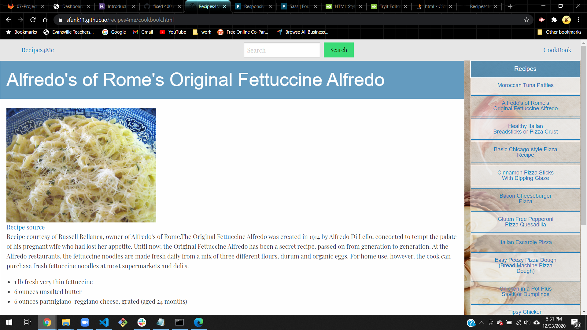 Recipes4Me